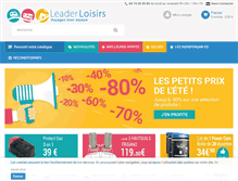 Tablet Screenshot of leader-loisirs.com
